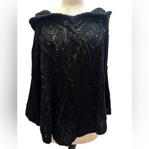 Black Cable Knit Sweater